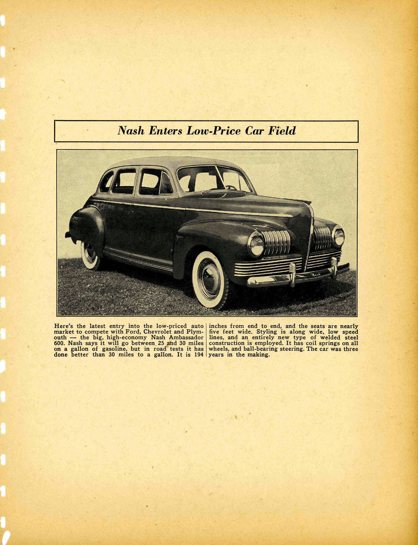 1941 Nash Press Kit Page 72